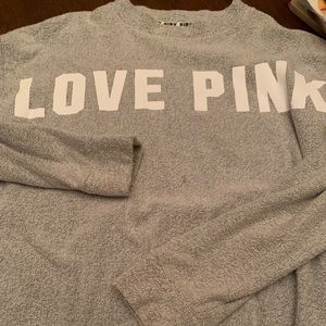 Pink mock sweatshirt
